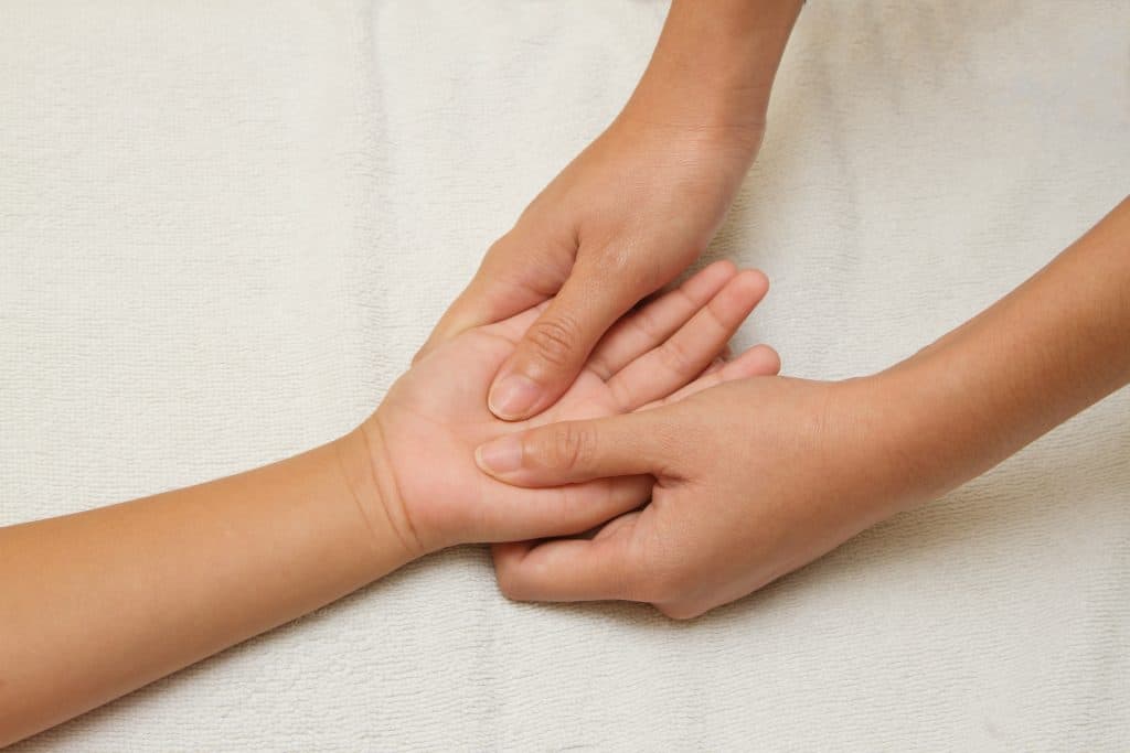 Rezeptoren an Füßen und Händen - Schmerzen