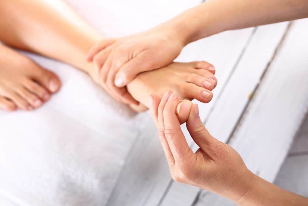 receptors on feet and hands - pressure